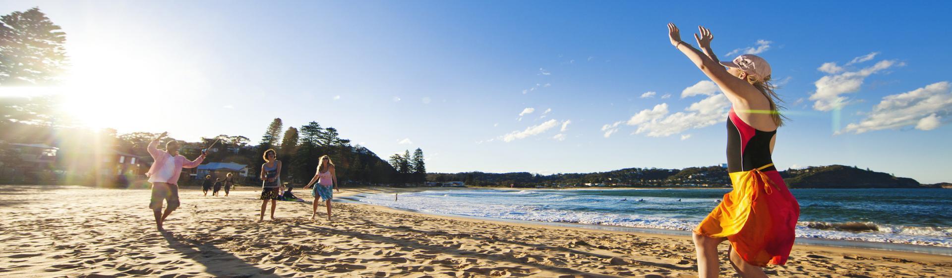 people enjoying a beach